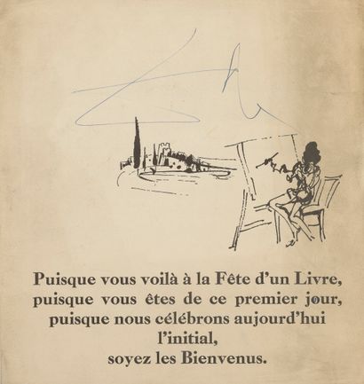 Salvador DALI (1904-1989)
La Place Saint-Marc.

Lithographie...