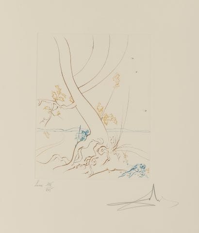 Salvador DALI (1904-1989)
Le paradis terrestre,...