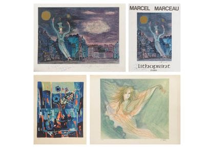 Marcel MARCEAU (1923-2007)
Le clown.

Lithographie...