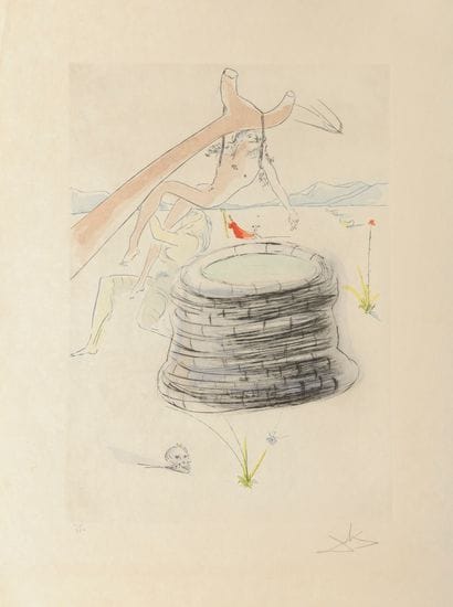 Salvador DALI (1904-1989)
Sans titre.

Pointe-sèche...