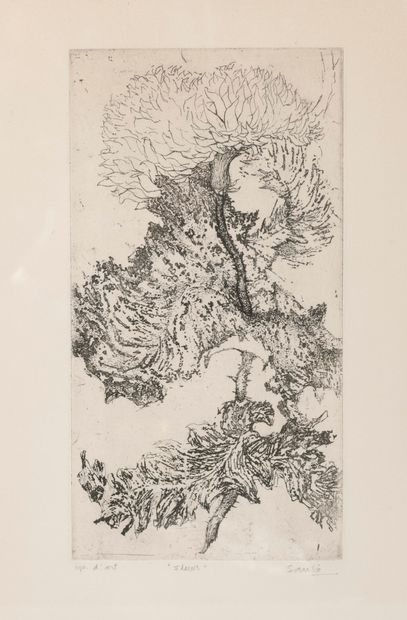 Juvenal SANSO (1929)
Fleur et portrait de...