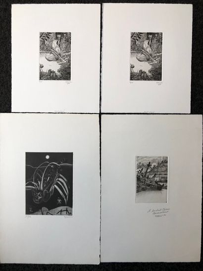 Philippe Mohlitz (1941-2019)
Lot de quatre...
