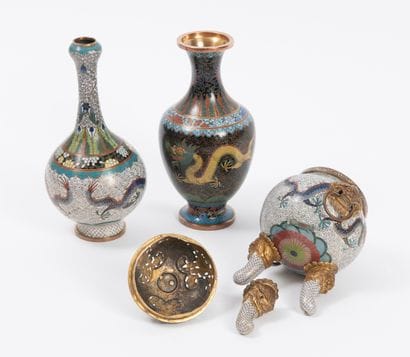 CHINE, début du XXème siècle
Lot de trois...