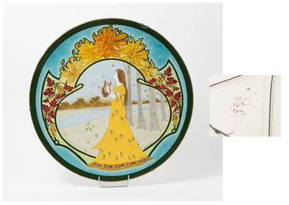 KELLER et GUERIN, LUNEVILLE
Grand plat rond...