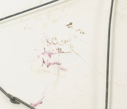 KELLER et GUERIN, LUNEVILLE
Grand plat rond...