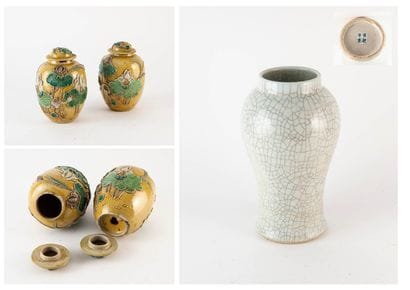 CHINE
Vase en porcelaine.

Marque au revers.

H....