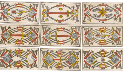 J. JERGER, France, XIXème siècle
Jeu de Tarot...