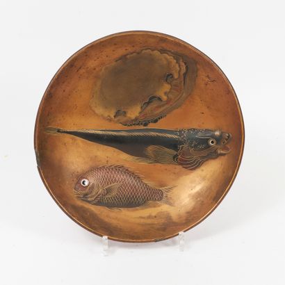 JAPON, Epoque MEIJI (1868 - 1912)
Coupe circulaire...