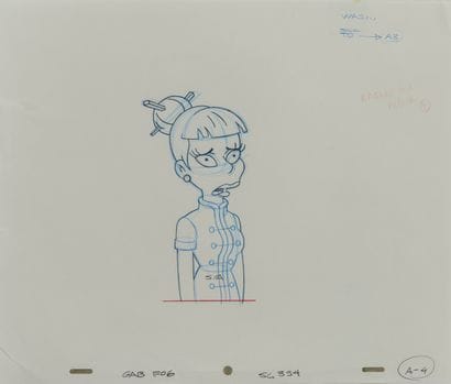 Studio Matt GROENING
Madam Wu. The Simpsons.

Graphite...