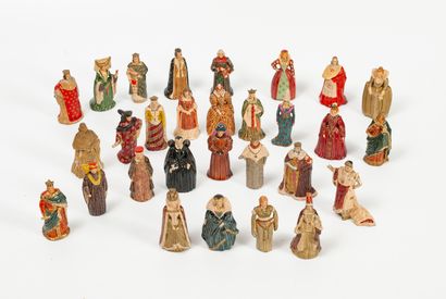 VERTUNNI
Set of twenty-nine polychrome painted...