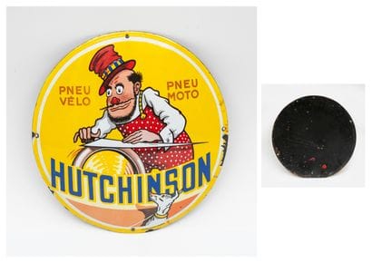 Hutchinson
Circular advertising plate.

In...