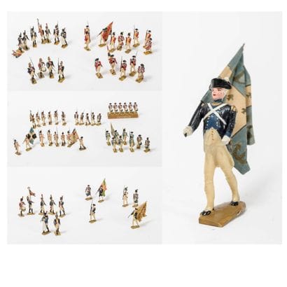 Strong lot of small soldiers and flag bearers.

In...