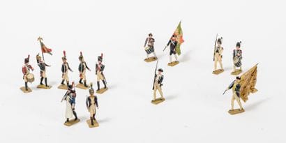 Strong lot of small soldiers and flag bearers.

In...