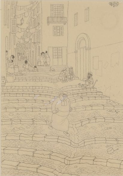 Albert DUBOUT (1905-1976)
César, 1948.

Ink...