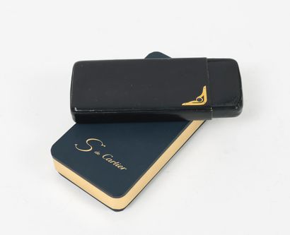 S de CARTIER, Paris
Black leather case with...