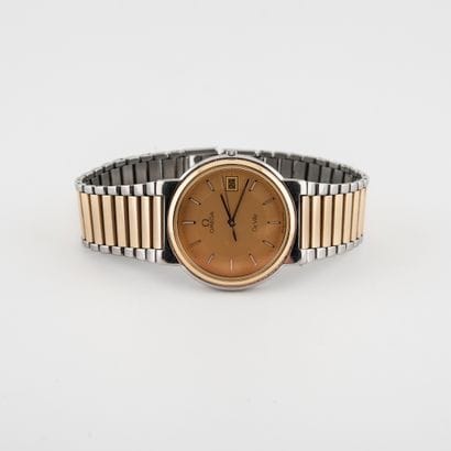 OMEGA, DE VILLE
Men's wristwatch in gilt...