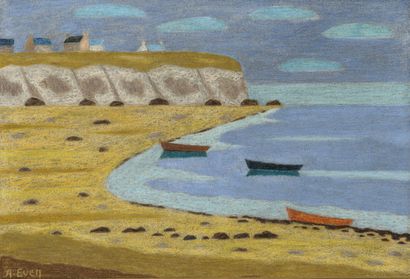 André EVEN (1918-1996)
Bord de mer en Bretagne.

Peinture...