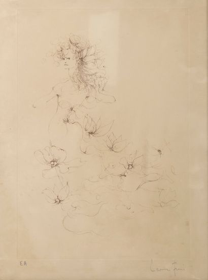 Léonor FINI (1907-1996)
Etudes et personnages.

Lot...