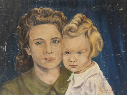 Jurgen SOLTKAHN (XXème siècle)
Mère et fille,...