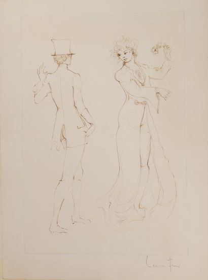 Léonor FINI (1907-1996)
Etudes et personnages.

Lot...