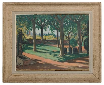 Louis CHARLOT (1878-1951)
Enclosed garden,...