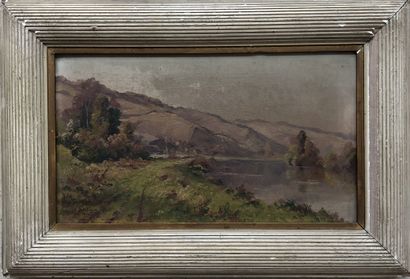 Eugène Jules DELAHOGUE (1867-1934)
Riverfront,...