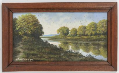 L. TOURNEAU (XXème siècle)
Paysages.

Deux...