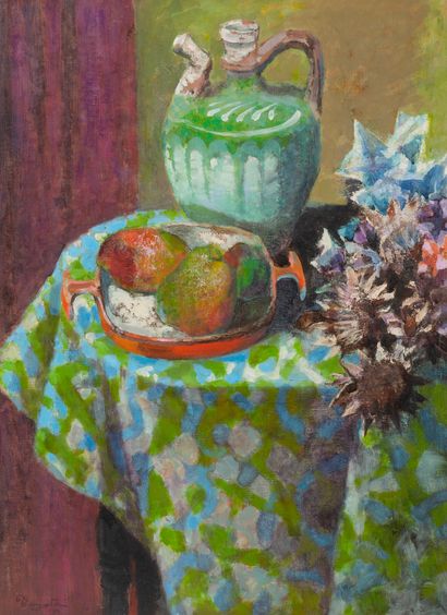 Toshio TOYOTA (XXème siècle) 
Nature morte.

Huile...