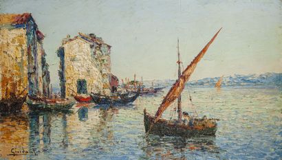 Italo GIORDANI (1882-1956)
The Martigues.

Oil...