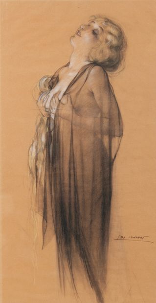 Léo FONTAN (1884-1965)
Femme les mains sur...