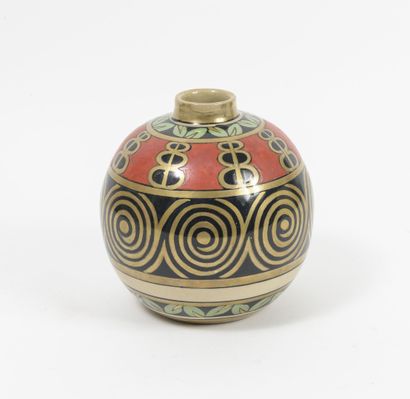 ALFRED RENOLEAU (1854-1930)
Vase boule, à...