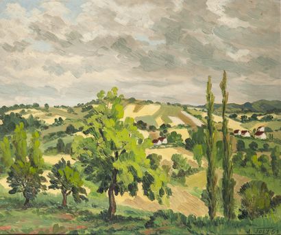 Jean JOLY (1900-1952)
Paysage de vallée,...