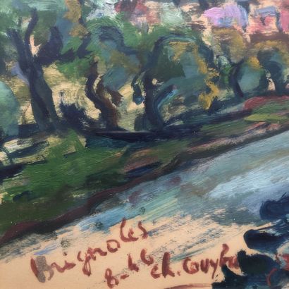 Charlotte COUYBA (1903-1988)
Vue de Brignoles,...