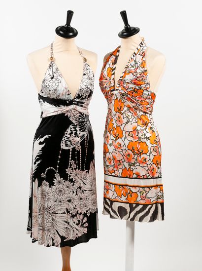 Roberto CAVALLI
Lot comprenant : 

- Robe,...