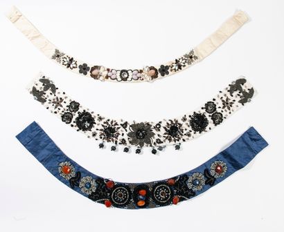 Armand VENTILO
Lot comprenant trois ceintures...
