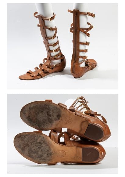 ASH
Paire de spartiates montantes en cuir...