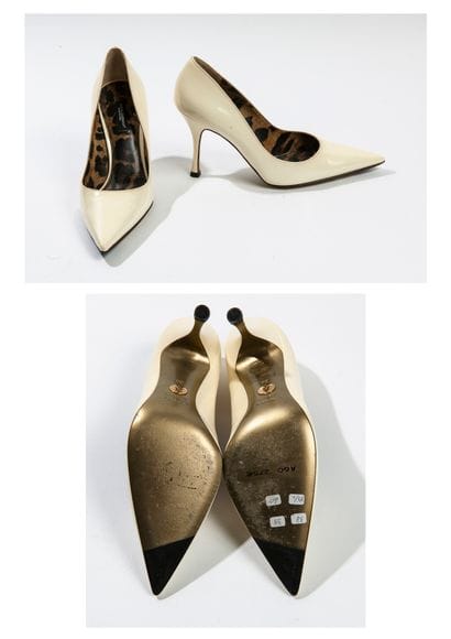 DOLCE & GABBANA
Paire d'escarpins à bout...