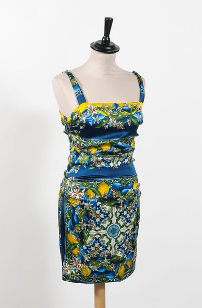 DOLCE & GABBANA
Short dress in silk and elastane...