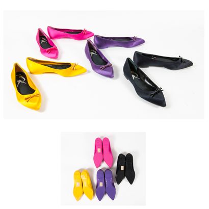 BALLY
Lot comprenant quatre paires de ballerines...