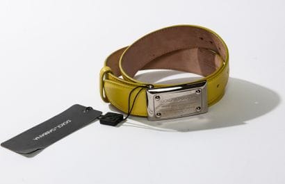 DOLCE & GABBANA
Ceinture en cuir vert pomme,...
