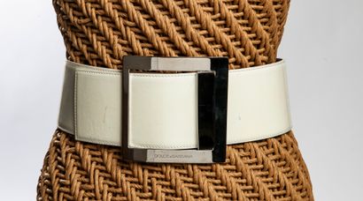DOLCE & GABBANA
Large ceinture en cuir verni...