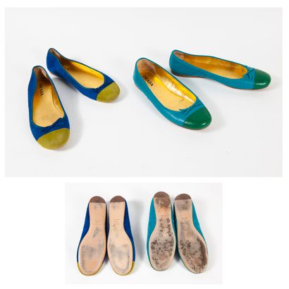 PRADA
Lot comprenant deux paires de ballerines...