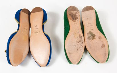 PRADA
Lot comprenant deux paires de ballerines...