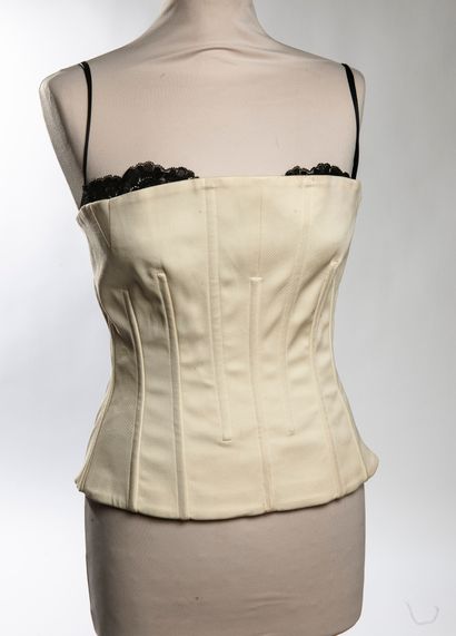 DOLCE & GABBANA
Bustier façon corset en mélange...