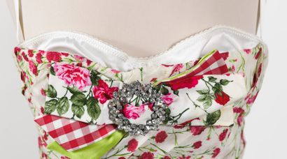 DOLCE & GABBANA
Strapless dress in cotton...