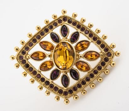SCHERRER Paris
Important gilt metal brooch,...