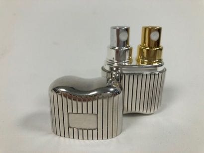 Bag sprayer, silver plated metal, slightly...
