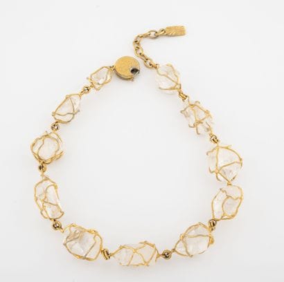 Yves Saint LAURENT
Necklace in gold metal...