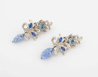 GOSSENS Paris
Pair of silver plated metal...