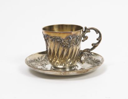GALLIA, 
Cup with the gilded interior and...